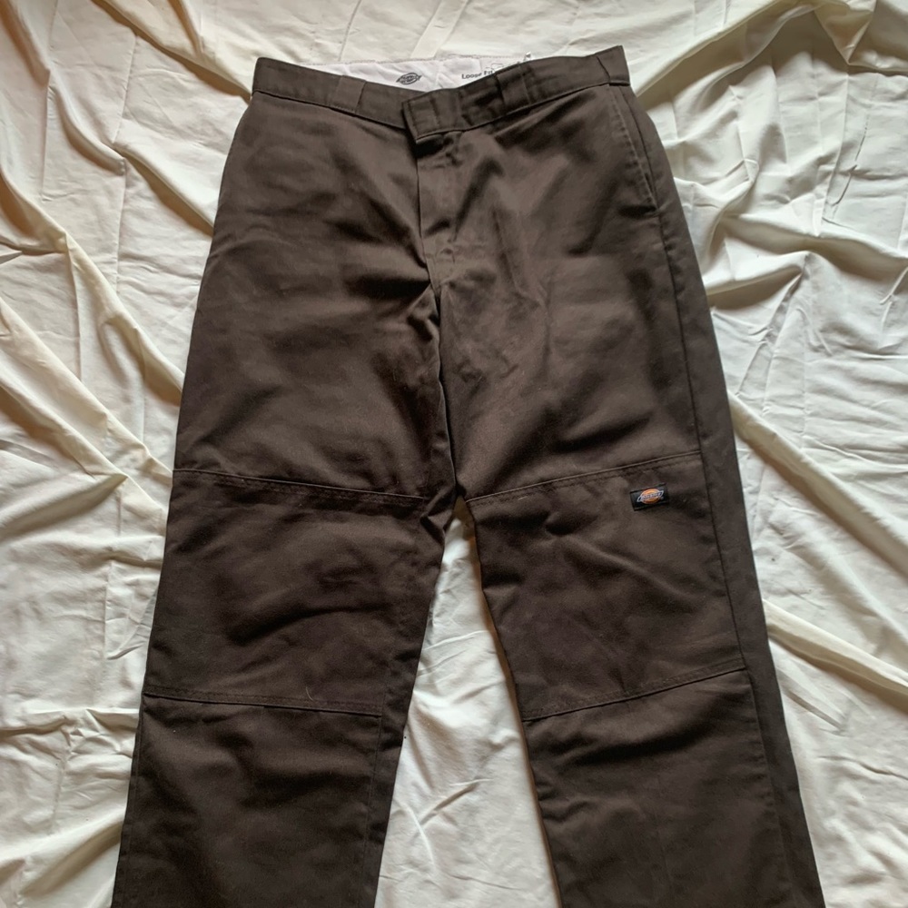 Loose fit double stitch knee brown dickies 34*32